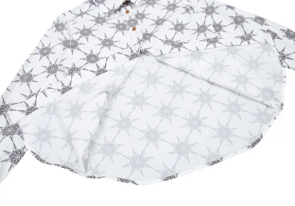 ヴィヴィアンウエストウッド レッドレーベルVivienne Westwood Red Label コットンダガープリントシャツ 白2 K-87243_011