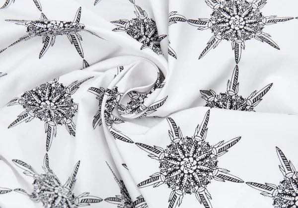 ヴィヴィアンウエストウッド レッドレーベルVivienne Westwood Red Label コットンダガープリントシャツ 白2 K-87243_014