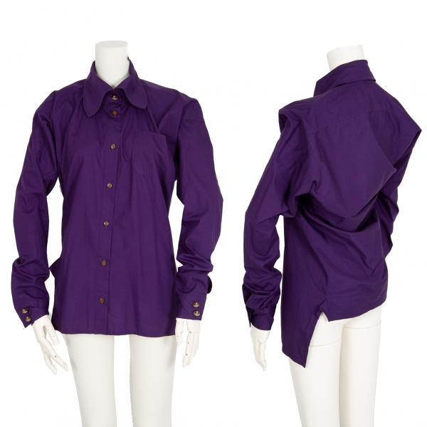 Vivienne Westwood Red Label Deformation Long Sleeve Shirt Purple 2 