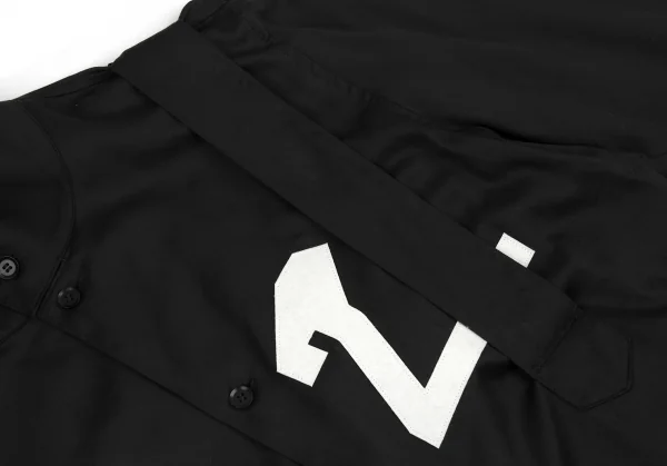 ヨウジヤマモト プールオムYohji Yamamoto POUR HOMME 変形ナンバリングパッチサスペンダーシャツ 黒2 K-87358_008