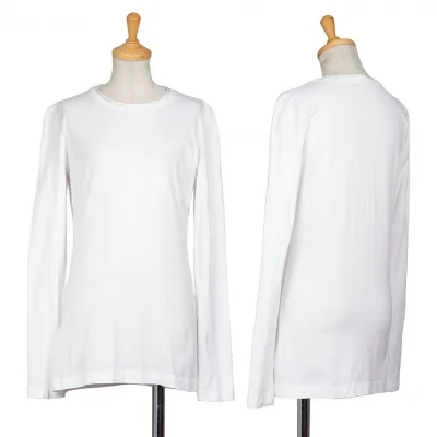 ドルチェ&ガッバーナDOLCE&GABBANA ネックシルク切替デザイン長袖Tシャツ