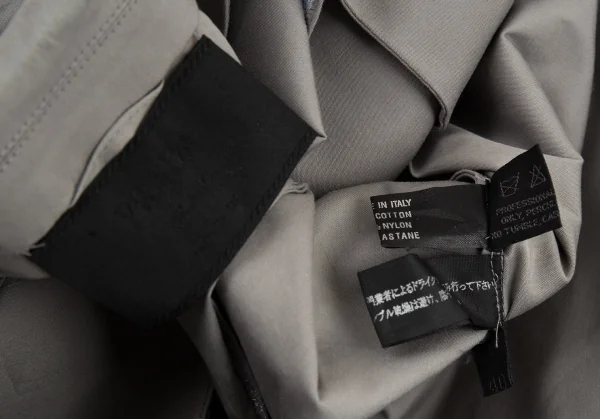 プラダPRADA ベルト付きノースリーブシャツ グレー40 K-87400_015