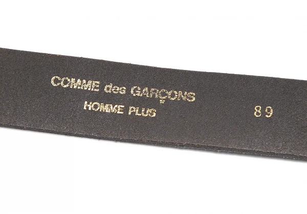 コムデギャルソンオムプリュスCOMME des GARCONS HOMME PLUS ラインストーンバックルスウェードベルト グレー89 K-87449_007