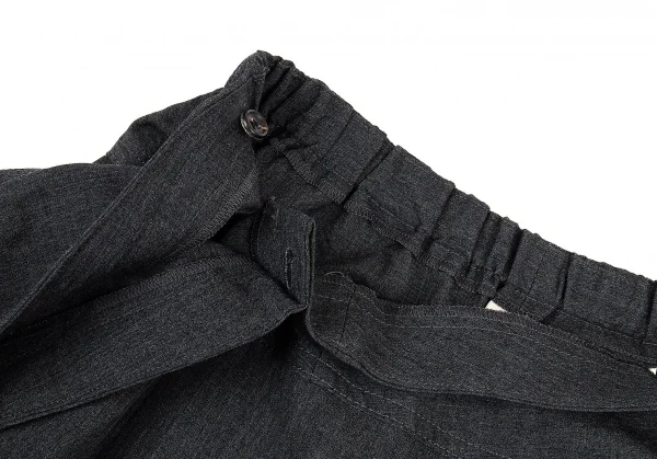タオ コムデギャルソン tao COMME des GARCONS ラップサルエルショートパンツ グレーSS K-87456_010