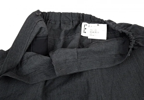 タオ コムデギャルソン tao COMME des GARCONS ラップサルエルショートパンツ グレーSS K-87456_012