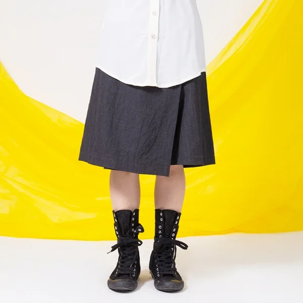 タオ コムデギャルソン tao COMME des GARCONS ラップサルエルショートパンツ グレーSS K-87456_017