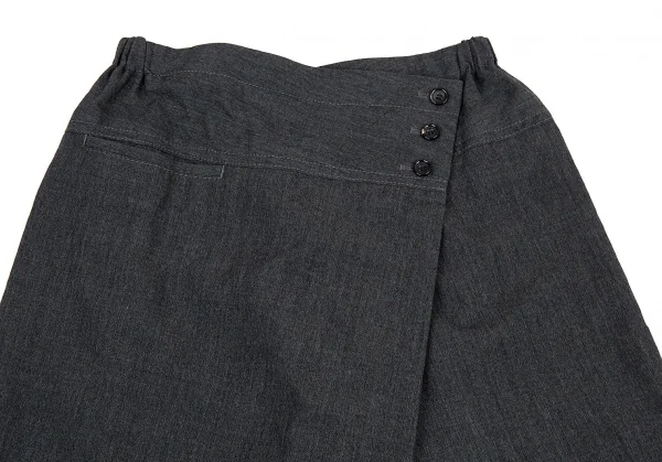 タオ コムデギャルソン tao COMME des GARCONS ラップサルエルショートパンツ グレーSS K-87456_002