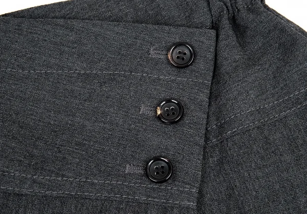 タオ コムデギャルソン tao COMME des GARCONS ラップサルエルショートパンツ グレーSS K-87456_003