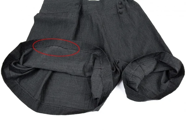 タオ コムデギャルソン tao COMME des GARCONS ラップサルエルショートパンツ グレーSS K-87456_008