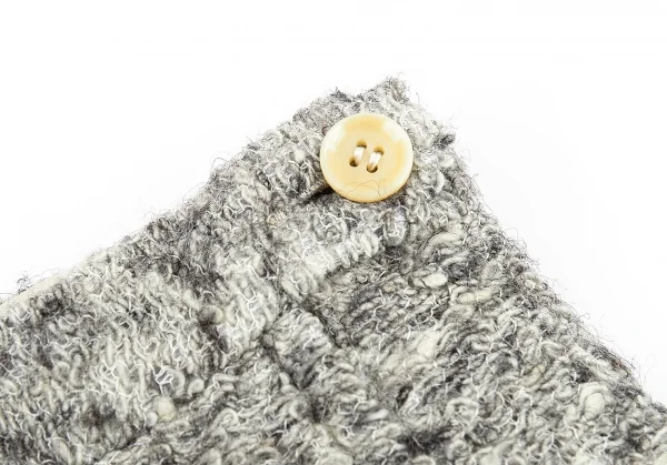 ワイズY's デザイン編みニットスカート グレー1 K-87475_004