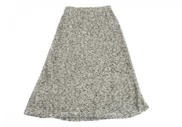 ワイズY's デザイン編みニットスカート グレー1 K-87475_008