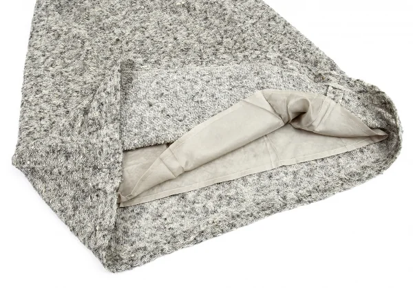 ワイズY's デザイン編みニットセットアップ グレー1 K-87476_016