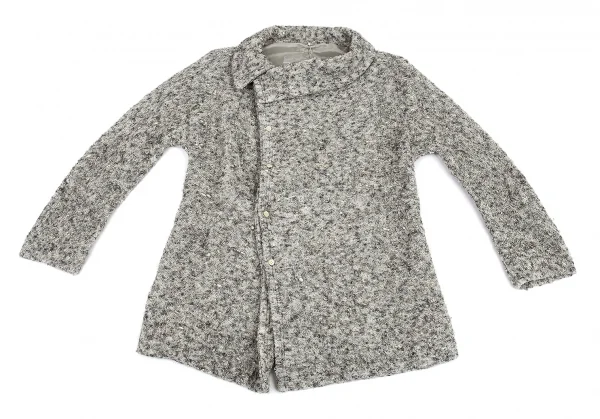 ワイズY's デザイン編みニットセットアップ グレー1 K-87476_003