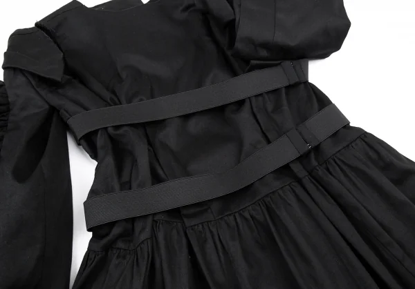 コムデギャルソンCOMME des GARCONSコットン変形袖デザインワンピース 黒M K-87489_011