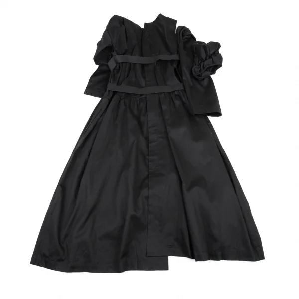 コムデギャルソンCOMME des GARCONSコットン変形袖デザインワンピース 黒M K-87489_016