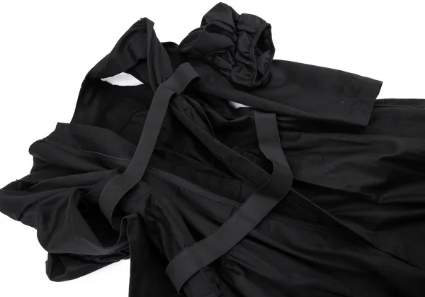 コムデギャルソンCOMME des GARCONSコットン変形袖デザインワンピース 黒M K-87489_017