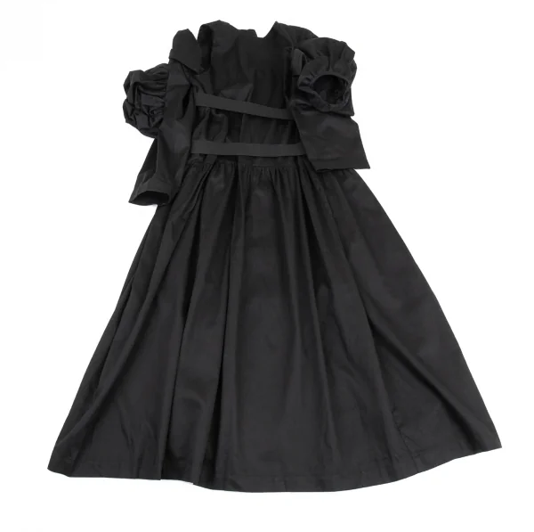 コムデギャルソンCOMME des GARCONSコットン変形袖デザインワンピース 黒M K-87489_003