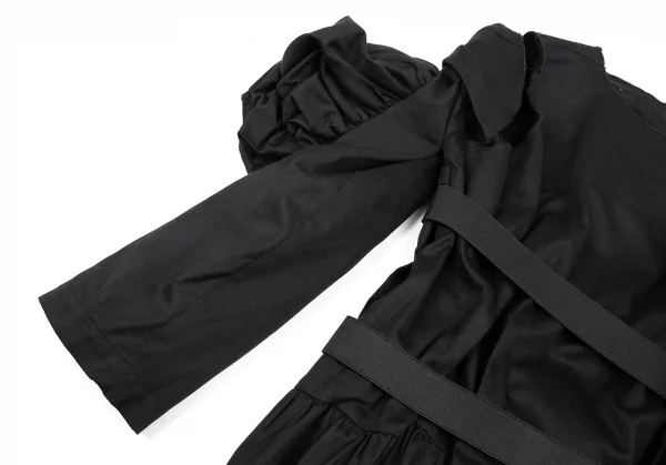 コムデギャルソンCOMME des GARCONSコットン変形袖デザインワンピース 黒M K-87489_006