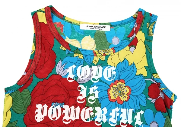 ジュンヤワタナベ コムデギャルソンJUNYA WATANABE COMME des GARCONS フラワープリントタンクトップ マルチM位 K-87535_003