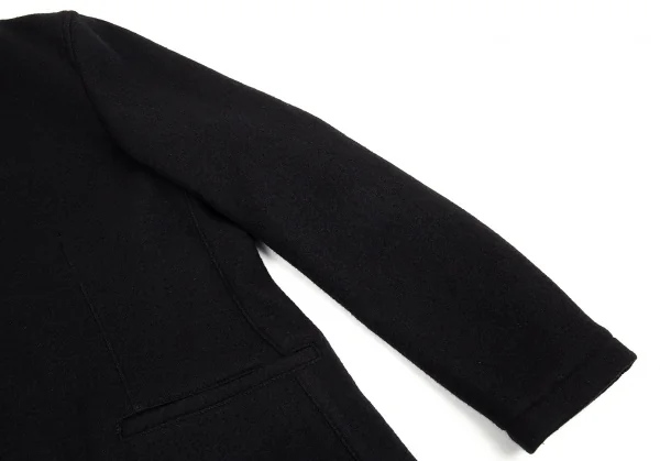 アルマーニ コレッツォーニ ARMANI COLLEZIONI ショールカラーウールジップジャケット 黒52 K-87607_005