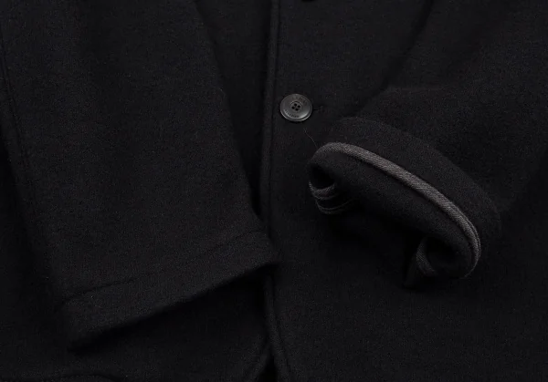 アルマーニ コレッツォーニ ARMANI COLLEZIONI ショールカラーウールジップジャケット 黒52 K-87607_006