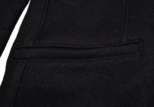 アルマーニ コレッツォーニ ARMANI COLLEZIONI ショールカラーウールジップジャケット 黒52 K-87607_008