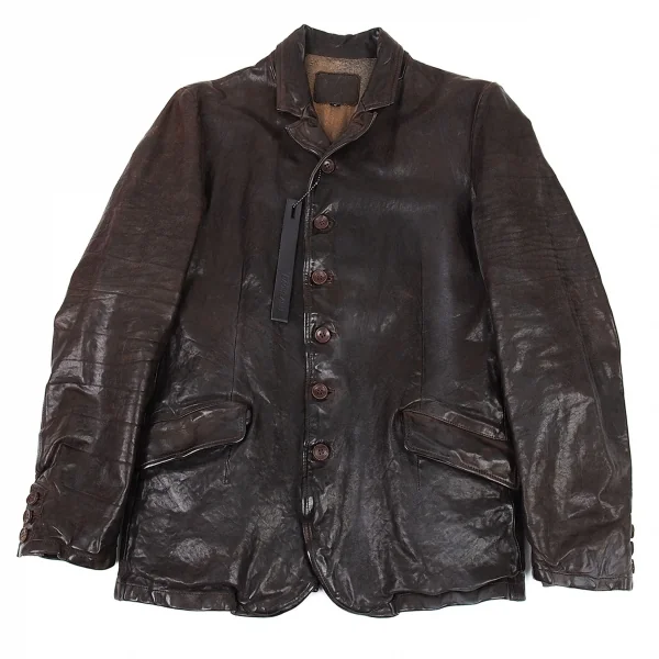 ISAMU KATAYAMA BACKLASH Leather Jacket Brown M K-87614_001
