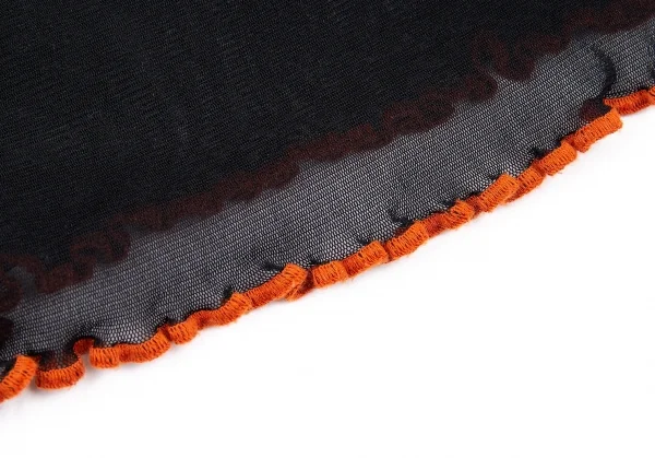 ジャンポールゴルチエ ファムJean Paul GAULTIER FEMME フラワープリントパワーネットギャザートップス 黒他40 K-87641_008