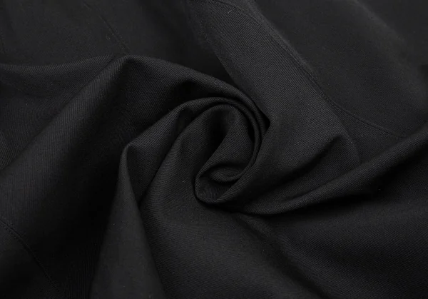 イッセイミヤケISSEY MIYAKE ウールギャバ切替デザインアシンメトリースカート 黒3 K-87657_014