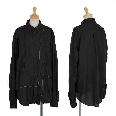 ブラックコムデギャルソンBLACK COMME des GARCONS ステッチデザインポリシャツ