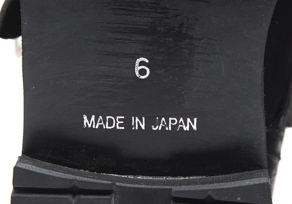 ワイズY's ベルテッドレザーブーツ 黒6(25.5位) K-87672_007