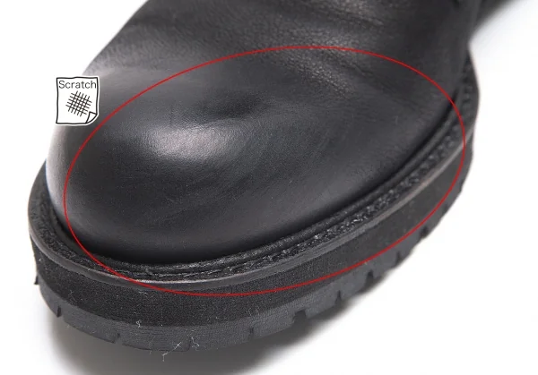 ワイズY's ベルテッドレザーブーツ 黒6(25.5位) K-87672_009