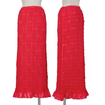 ヨシキヒシヌマYOSHIKI HISHINUMA シャーリングギャザーデザインスカート