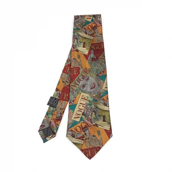 ジャンニヴェルサーチGIANNI VERSACE シルクヴォーグカバーデザインネクタイ マルチ K-87751_001