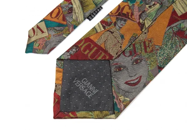 ジャンニヴェルサーチGIANNI VERSACE シルクヴォーグカバーデザインネクタイ マルチ K-87751_006