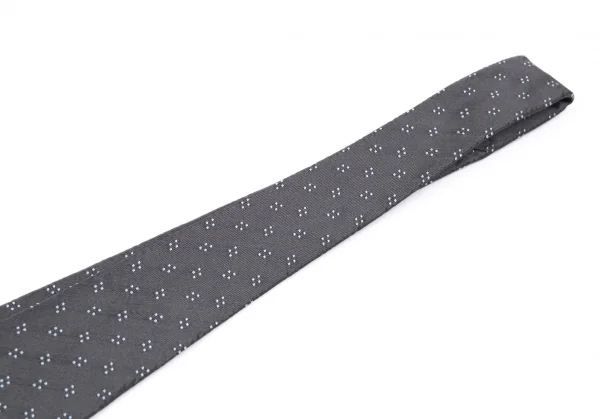 プラダPRADA シルク点柄ネクタイ グレー K-87752_003
