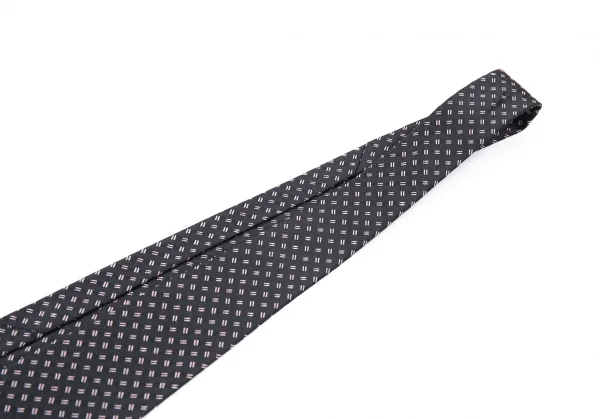 プラダPRADA シルク斜線柄ネクタイ チャコール K-87753_003