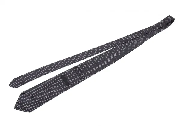 プラダPRADA シルク斜線柄ネクタイ チャコール K-87753_005