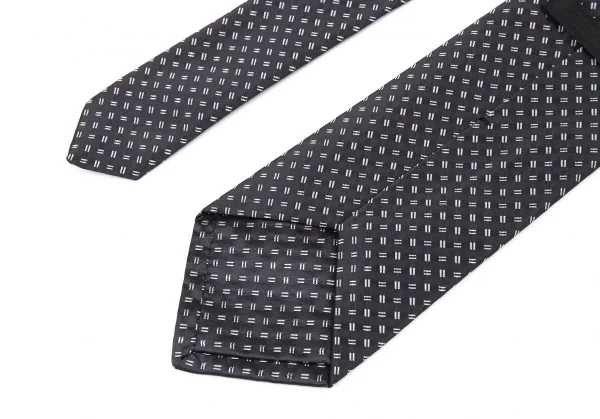 プラダPRADA シルク斜線柄ネクタイ チャコール K-87753_006