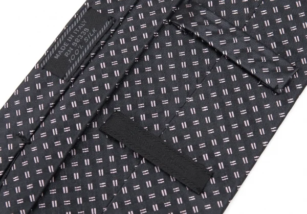 プラダPRADA シルク斜線柄ネクタイ チャコール K-87753_007