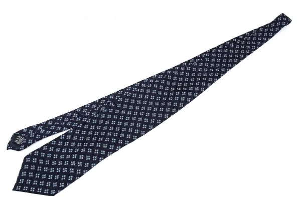 エンポリオアルマーニEMPORIO ARMANI シルクダイヤプリントネクタイ 紺 K-87756_002