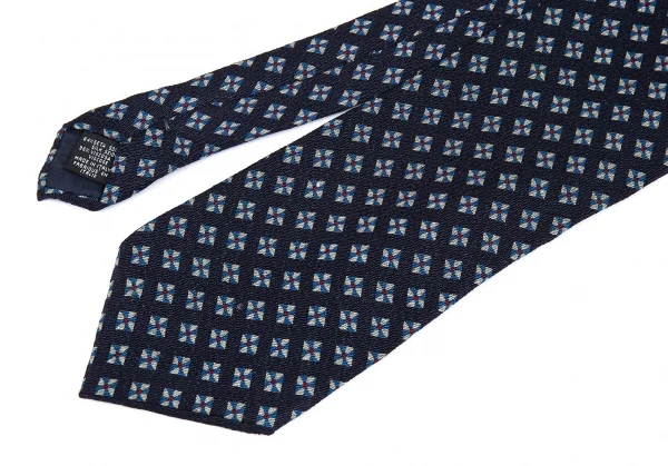 エンポリオアルマーニEMPORIO ARMANI シルクダイヤプリントネクタイ 紺 K-87756_004