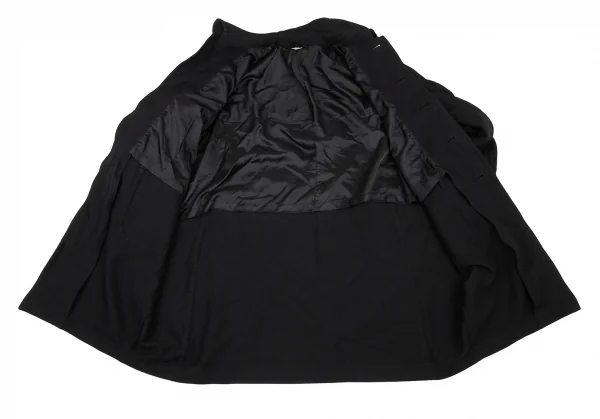 コムデギャルソンCOMME des GARCONS 製品染めロールアップドルマンコート 黒XS K-87763_010