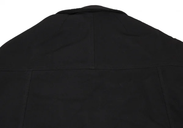 コムデギャルソンCOMME des GARCONS 製品染めロールアップドルマンコート 黒XS K-87763_012