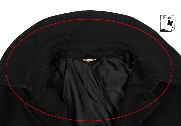 コムデギャルソンCOMME des GARCONS 製品染めロールアップドルマンコート 黒XS K-87763_006