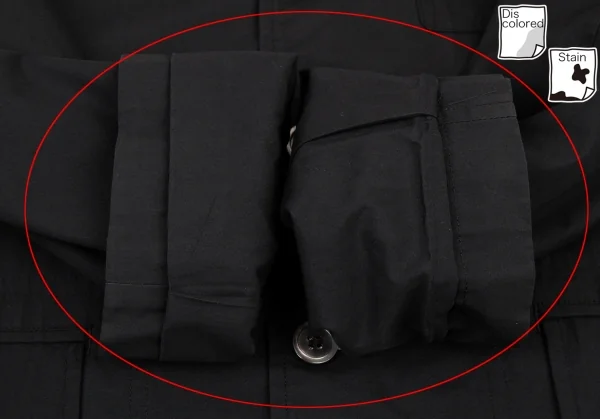 トリココムデギャルソンtricot COMME des GARCONS ポリコットンボタンホール配色ジャケット 黒M位 K-87770_010
