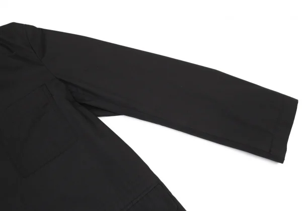 トリココムデギャルソンtricot COMME des GARCONS ポリコットンボタンホール配色ジャケット 黒M位 K-87770_007