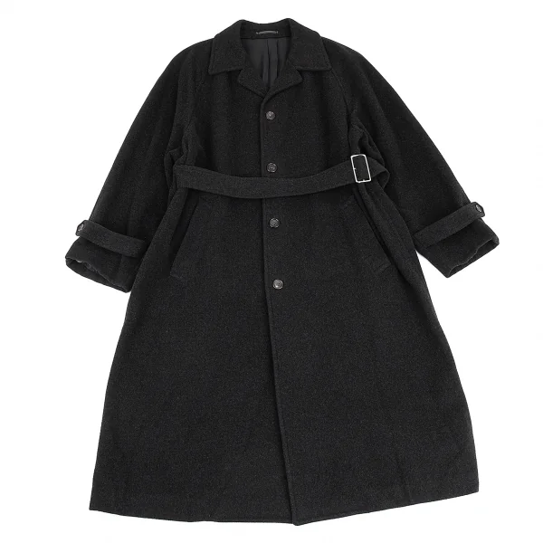 コムデギャルソン オムプリュスCOMME des GARCONS HOMME PLUS メルトンウールステンカラーコート グレーM K-87773_001