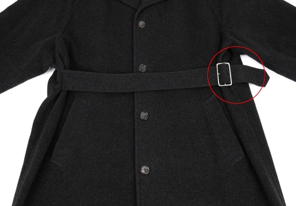 コムデギャルソン オムプリュスCOMME des GARCONS HOMME PLUS メルトンウールステンカラーコート グレーM K-87773_010