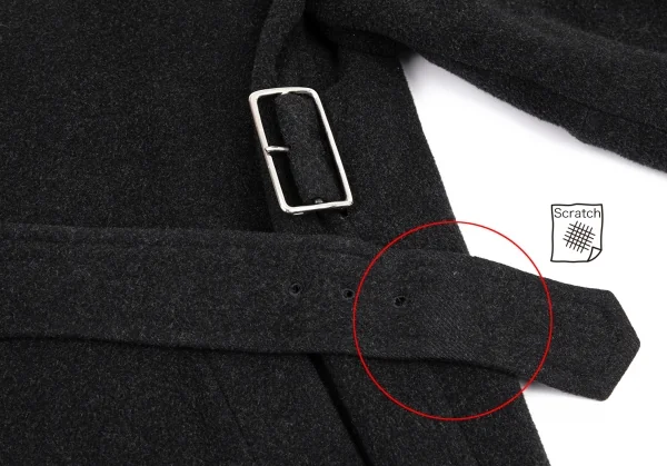 コムデギャルソン オムプリュスCOMME des GARCONS HOMME PLUS メルトンウールステンカラーコート グレーM K-87773_011